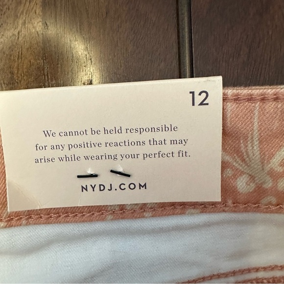 NYDJ Marilyn Straight Leg Ankle Pants Mirage Leopard Womens Size 12 NWT - Picture 8 of 12